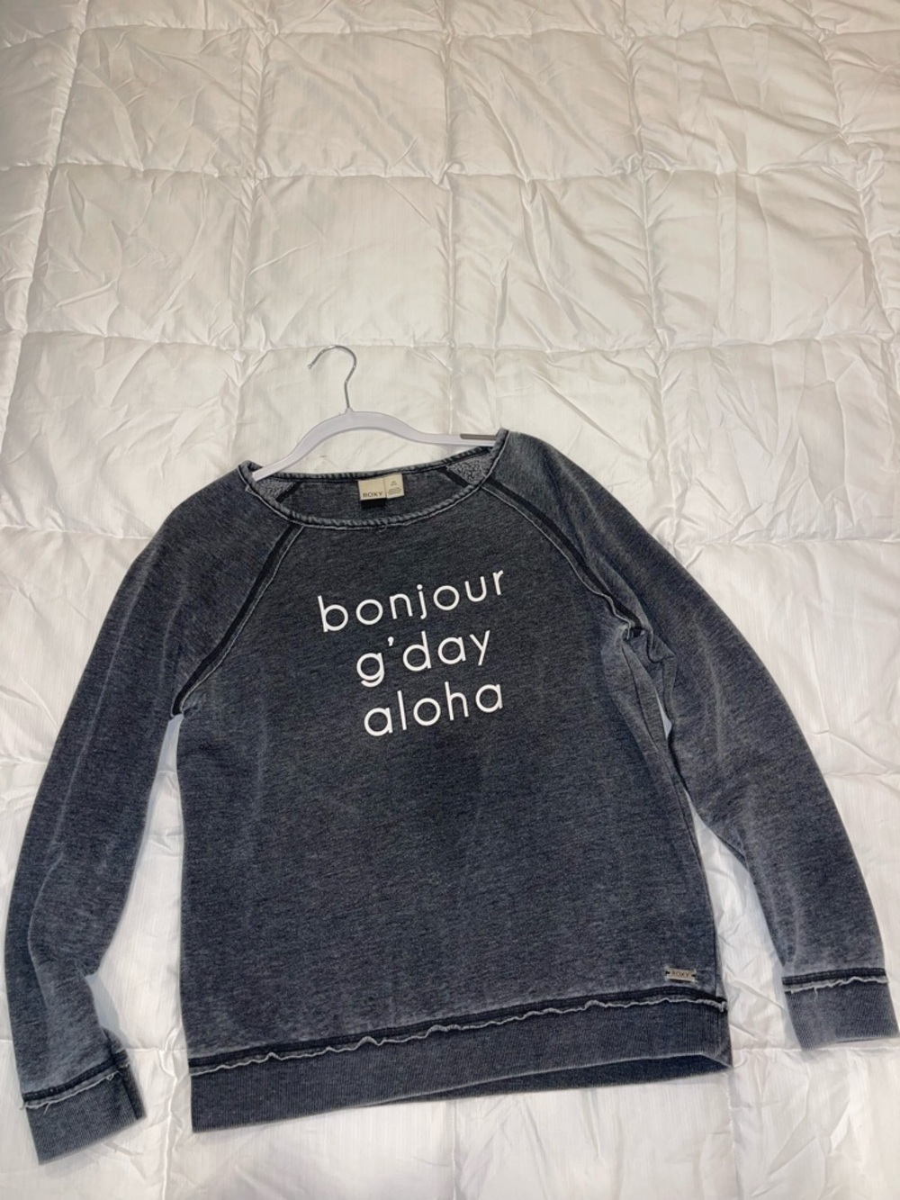 Roxy boatneck sweatshirt